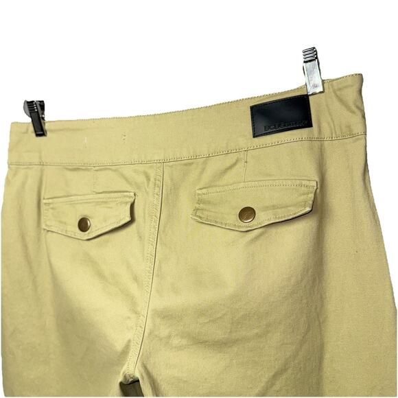 Wide Leg Mid Rise Trouser Pants Khaki Slate Green Jr 13/31 Boho BCBG Generation - Picture 4 of 9